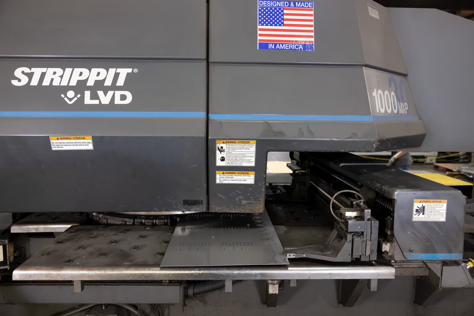 Strippit LVD 1000 MXP turret punch press at New Tech Metals