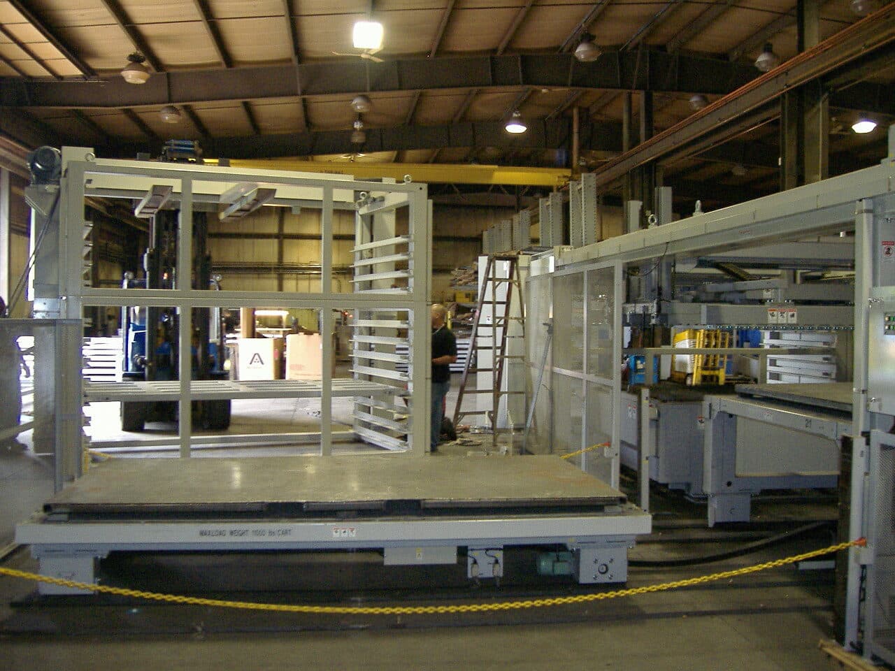 SmartFlex Rapid Tower laser automation system installed at New Tech Metals in 2006